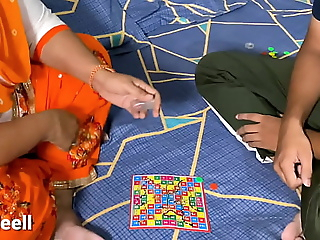 Bhabhi ke sath Ludo Game. Winner takes Advantage. effective hindi pellicle