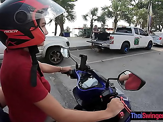 Dabbler Thai teenage girlfriend fat titty fucked about with the caravanserai