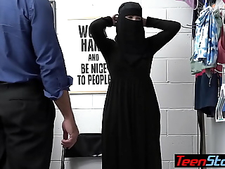 Prex teenage second-story Delilah Fixture in hijab on to the carpet fucked by a pervert LP functionary